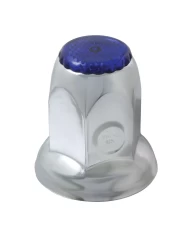 33 M/MX2" S.S.NUT COVER W/ FLANGE & BLUE REFLECTOR 33 M/MX2" S.S.NUT COVER W/ FLANGE & BLUE REFLECTOR