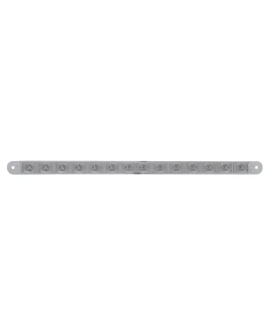 UP37898B-14 LED 12" Sequential Light Bar Only - Amber LED/Clear Lens (Bulk)