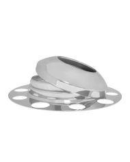 3 PCS CR. FRONT AXLE COVER W/ HUBODOMETER FOR STEEL WHEEL