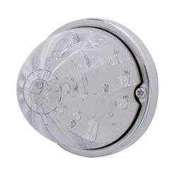 UP37902-17 LED Dual Function Watermelon Flush Mount Kit - Amber LED/Clear Lens