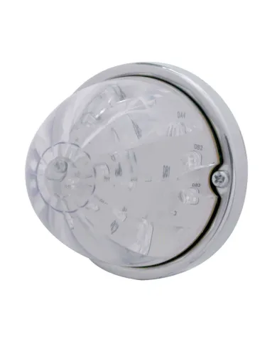 UP37902-17 LED Dual Function Watermelon Flush Mount Kit - Amber LED/Clear Lens