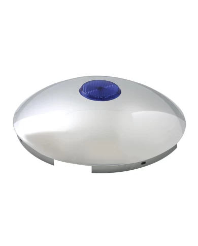 CR. FRONT HUB CAP W/BLUE REFLECTOR,7/16" LIP, 5 NOTCHES CR. FRONT HUB CAP W/BLUE REFLECTOR,7/16" LIP, 5 NOTCHES