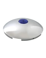 CR. FRONT HUB CAP W/BLUE REFLECTOR,7/16" LIP, 5 NOTCHES