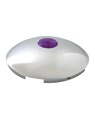 CR FRONT HUB CAP W/PURPLE REFLECTOR,7/16" LIP, 5 NOTCHES CR FRONT HUB CAP W/PURPLE REFLECTOR,7/16" LIP, 5 NOTCHES