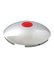 CR. FRONT HUB CAP W/RED REFLECTOR,7/16" LIP, 5 NOTCHES