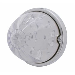 UP37903-17 LED Dual Function Watermelon Flush Mount Kit - Red LED/Clear Lens