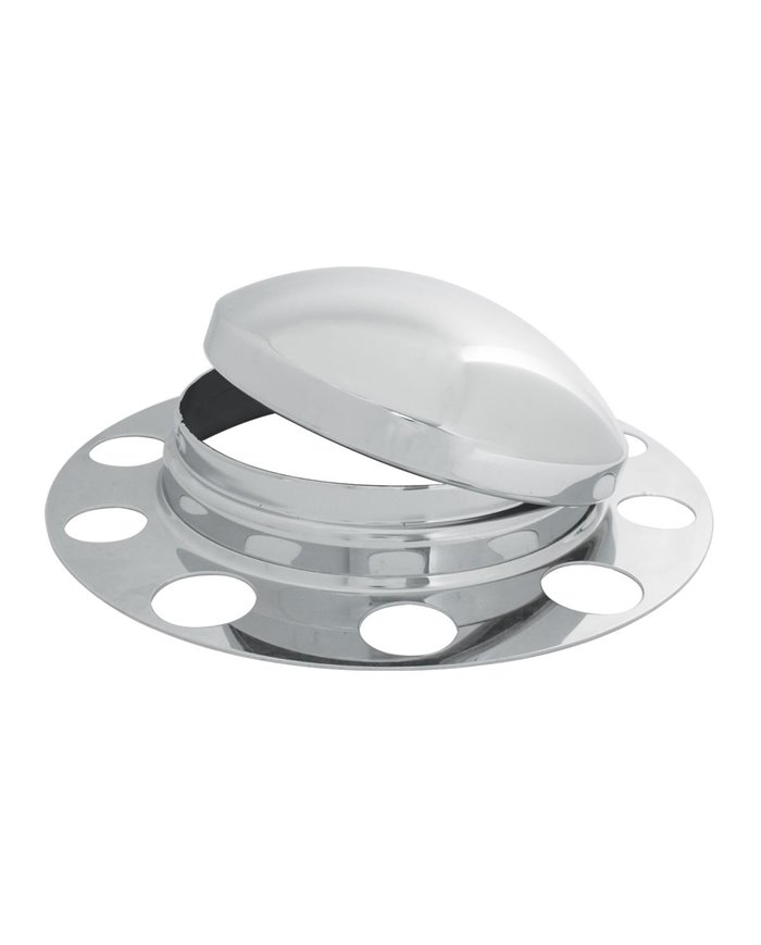 S.S. 3 PCS. FRONT AXLE COVER FOR UNI-MOUNT 10 HOLES S.S. 3 PCS. FRONT AXLE COVER FOR UNI-MOUNT 10 HOLES