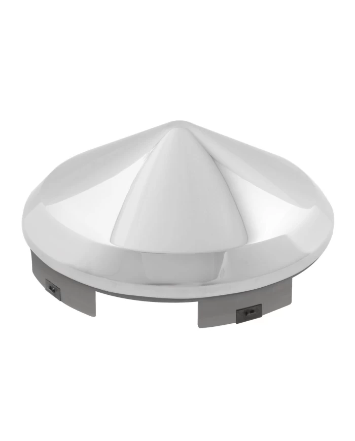 S.S. UNIV. FRONT CONE HUB CAP 1" LIP, 6 NOTCHES