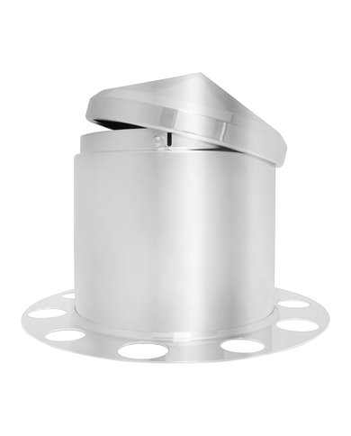 3 PCS CR. REAR AXLE COVER W/ CONE CAP, UNI-MOUNT 8 HOLES 3 PCS CR. REAR AXLE COVER W/ CONE CAP, UNI-MOUNT 8 HOLES
