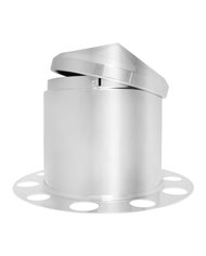 3 PCS S.S. REAR AXLE COVER W/ CONE CAP, UNI-MOUNT 10 HOLES 3 PCS S.S. REAR AXLE COVER W/ CONE CAP, UNI-MOUNT 10 HOLES