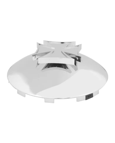UNIV. CR. FRONT IRON CROSS HUB CAP, 7/16" LIP UNIV. CR. FRONT IRON CROSS HUB CAP, 7/16" LIP