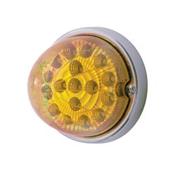 UP37912-17 LED Dual Function Watermelon Clear Reflector Flush Mount Kit - Amber LED/Amber Lens
