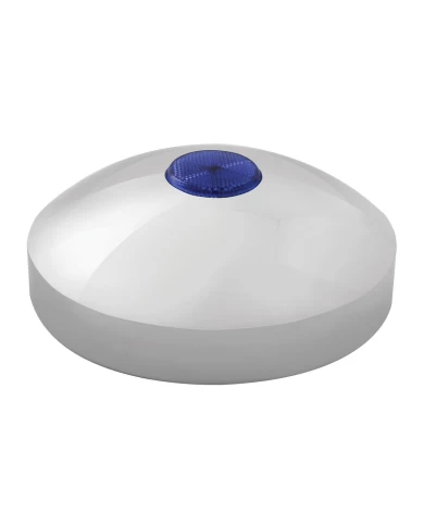 7-1/4" I.D. CR. REAR HUB CAP W/BLUE REFLECTOR 7-1/4" I.D. CR. REAR HUB CAP W/BLUE REFLECTOR