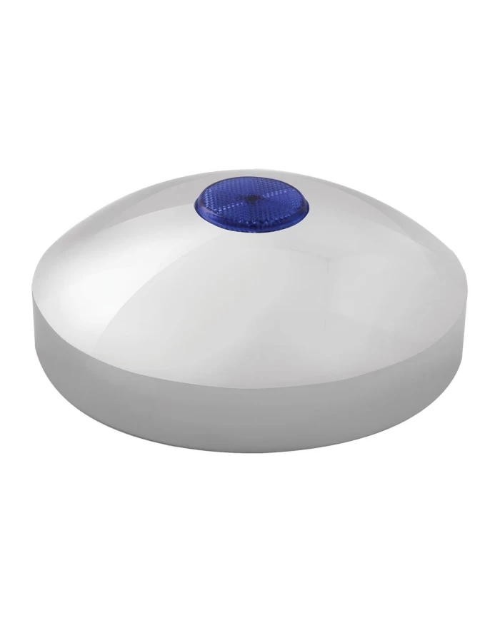 7-1/4" I.D. CR. REAR HUB CAP W/BLUE REFLECTOR 7-1/4" I.D. CR. REAR HUB CAP W/BLUE REFLECTOR