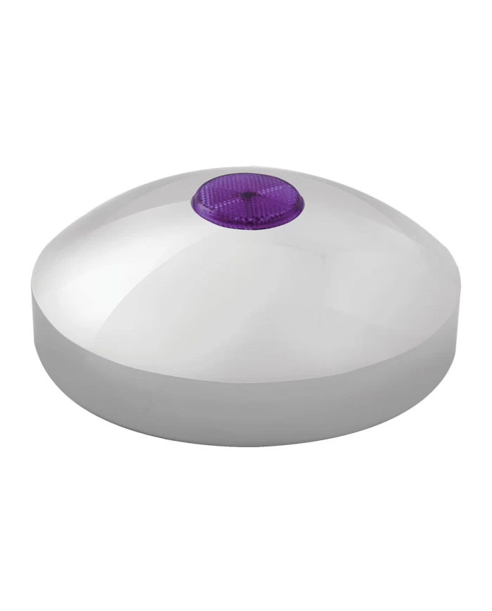 7-1/4" I.D. CR. REAR HUB CAP W/PURPLE REFLECTOR 7-1/4" I.D. CR. REAR HUB CAP W/PURPLE REFLECTOR