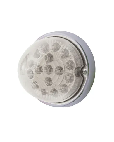 UP37915-17 LED Dual Function Watermelon Clear Reflector Flush Mount Kit - Red LED/Clear Lens