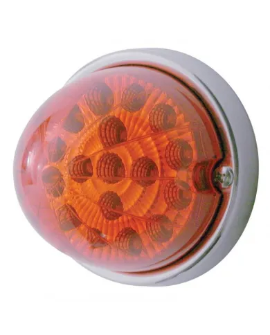 UP37917-17 LED Watermelon Clear Reflector Flush Mount Kit - Red LED/Red Lens