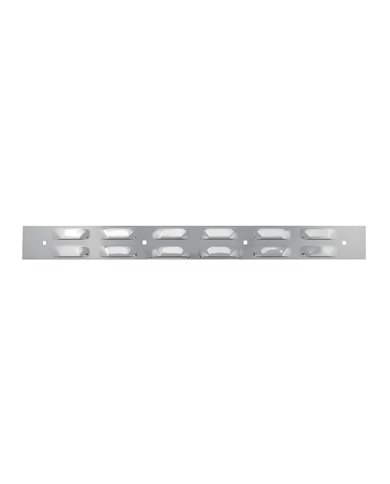 24" X 2-3/8" CR. LOUVER TOP PLATE W/4 HOLES & HARDWARE 24" X 2-3/8" CR. LOUVER TOP PLATE W/4 HOLES & HARDWARE