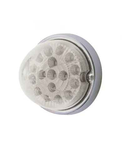 UP37919-17 LED Watermelon Clear Reflector Flush Mount Kit - Red LED/Clear Lens