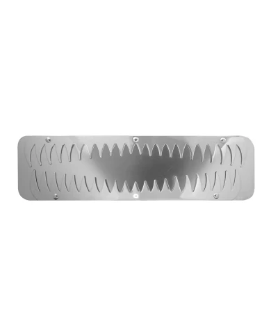 24" X 6" SS SHARK TEETH BOTTOM PLATE 24" X 6" SS SHARK TEETH BOTTOM PLATE