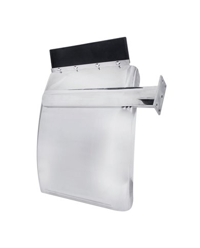 24" X 29" S.S. QUARTER FENDER W/TRIANGLE SUPPORT