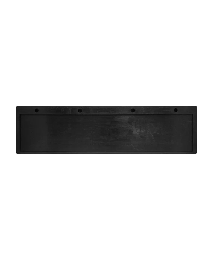 BLACK RUBBER TOP MUD FLAP, PLAIN, 21-3/4"W X 5-1/4"H