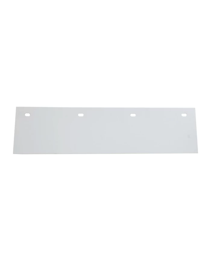 WHITE POLY TOP MUD FLAP, 24" W X 6" H