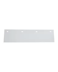 WHITE POLY TOP MUD FLAP, 24" W X 6" H