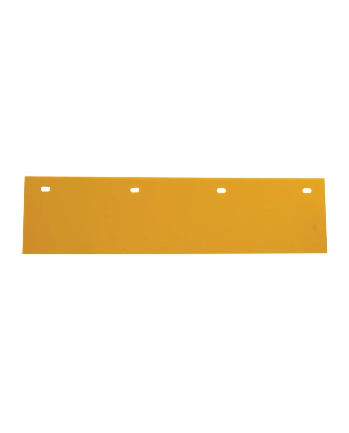 YELLOW POLY TOP MUD FLAP, 24" W X 6" H