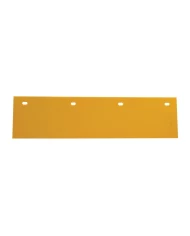 YELLOW POLY TOP MUD FLAP, 24" W X 6" H