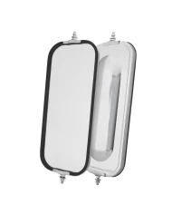 S.S. 7" X 16" WEST COAST MIRROR, BUBBLE BACK