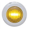 UP37967-3 LED Dual Function 3/4" Mini Light With Bezel (Clearance/Marker) - Amber LED/Amber Lens