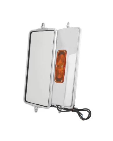 S.S. 7" X 16" OEM WEST COAST HEATED & LIGHTED MIRROR S.S. 7" X 16" OEM WEST COAST HEATED & LIGHTED MIRROR