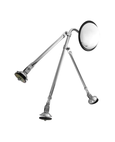 CR TRIPOD FENDER MOUNT BRACKET W/8.5" ANGLE CONVEX MIRROR CR TRIPOD FENDER MOUNT BRACKET W/8.5" ANGLE CONVEX MIRROR