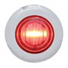 UP37968-3 LED Dual Function 3/4" Mini Light With Bezel (Clearance/Marker) - Red LED/Red Lens