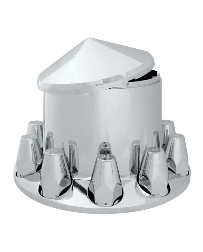 CR. ABS REAR CONE AXLE COVER W/SCREW-IN 33 M/M NUT COVER