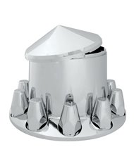 CR. ABS REAR CONE AXLE COVER W/SCREW-IN 33 M/M NUT COVER CR. ABS REAR CONE AXLE COVER W/SCREW-IN 33 M/M NUT COVER