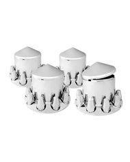 CR. PL. CONE AXLE COVER KIT 4 REARS & 1-1/2" PUSH-ON COVER