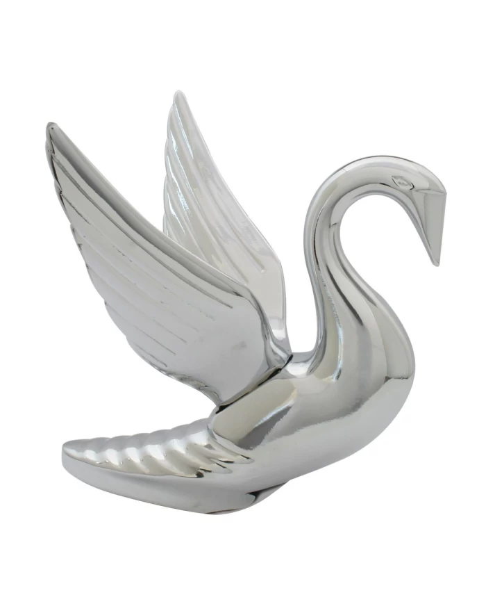 CR. BUGLER W/CR. SMALL WING HOOD ORNAMENT, 5-1/4"X5-1/4" CR. BUGLER W/CR. SMALL WING HOOD ORNAMENT, 5-1/4"X5-1/4"