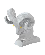 CR. RAM'S HEAD HOOD ORNAMENT ILLUMINATED AMBER EYES