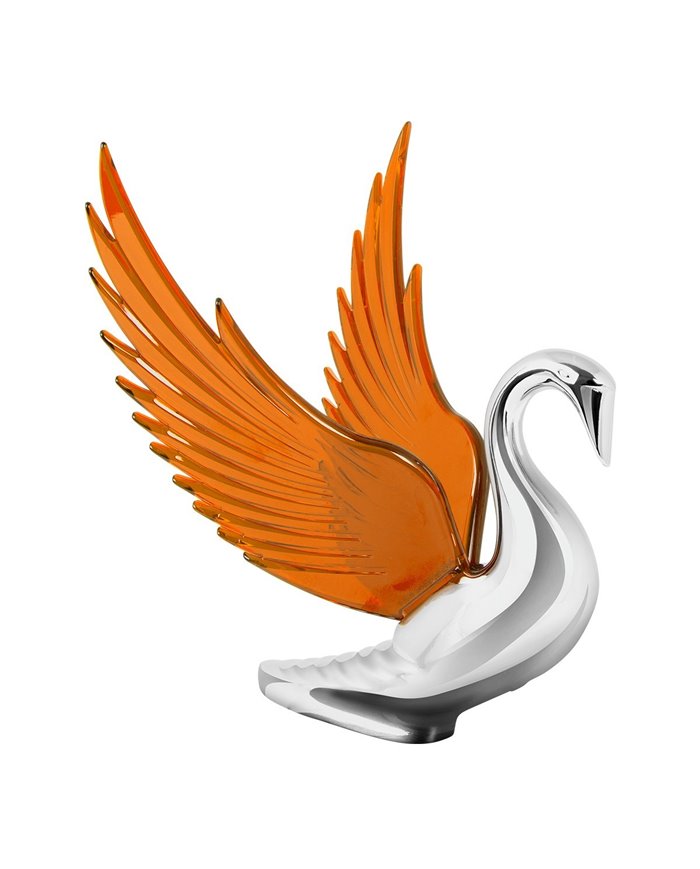 CR BUGLER HOOD ORN W/ AMBER WINDRIDERS, ILLUM., 8.5"X7.5" CR BUGLER HOOD ORN W/ AMBER WINDRIDERS, ILLUM., 8.5"X7.5"