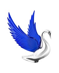 CR BUGLER HOOD ORN W/ BLUE WINDRIDERS, ILLUM., 8.5"X7.5" CR BUGLER HOOD ORN W/ BLUE WINDRIDERS, ILLUM., 8.5"X7.5"