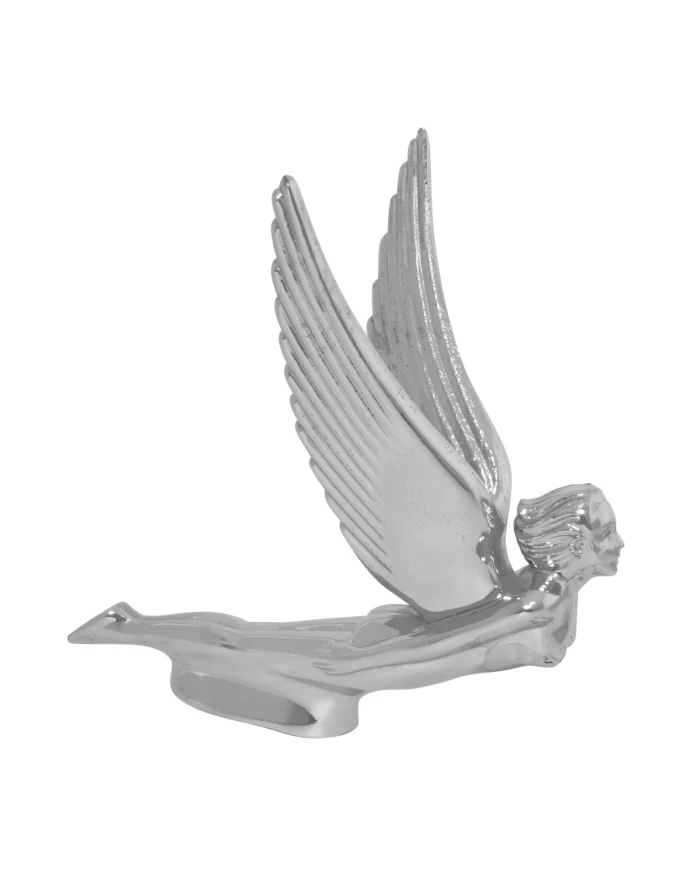 CR. FLYING GODDESS HOOD ORNAMENT, 8-1/2" X 8-1/2" HIGH