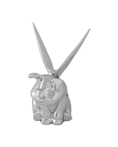 CR. WINGED PIG HOOD ORNAMENT 5-5/8" X 3-3/8" X 8" CR. WINGED PIG HOOD ORNAMENT 5-5/8" X 3-3/8" X 8"