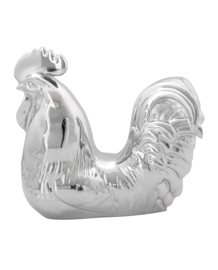 CR. ROOSTER HOOD ORNAMENT, 6" X 6"