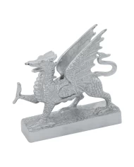 CR.FLYING DRAGON HOOD ORNAMENT 5-1/4" X 1-9/16" X 4-3/4"