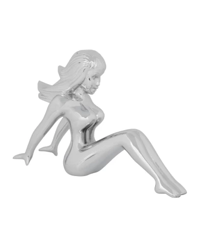CR. SITTING NUDE LADY HOOD ORNAMENT W/ HW, 6.5"X2"X4.5" CR. SITTING NUDE LADY HOOD ORNAMENT W/ HW, 6.5"X2"X4.5"