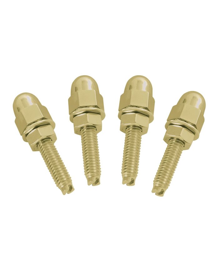 GOLD COLOR ACORN NUT SET SKIN PACK, SET OF 4 GOLD COLOR ACORN NUT SET SKIN PACK, SET OF 4