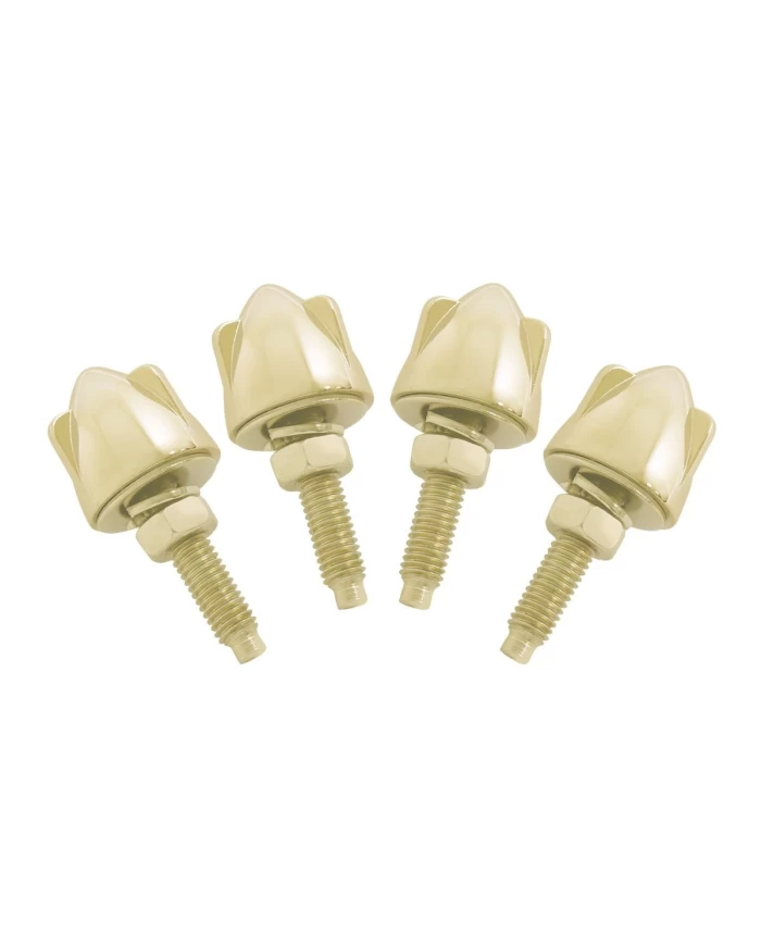 GOLD PLATED BULLET W/3 WINGS NUT SET GOLD PLATED BULLET W/3 WINGS NUT SET