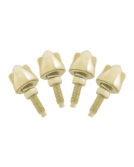 GOLD PLATED BULLET W/3 WINGS NUT SET GOLD PLATED BULLET W/3 WINGS NUT SET